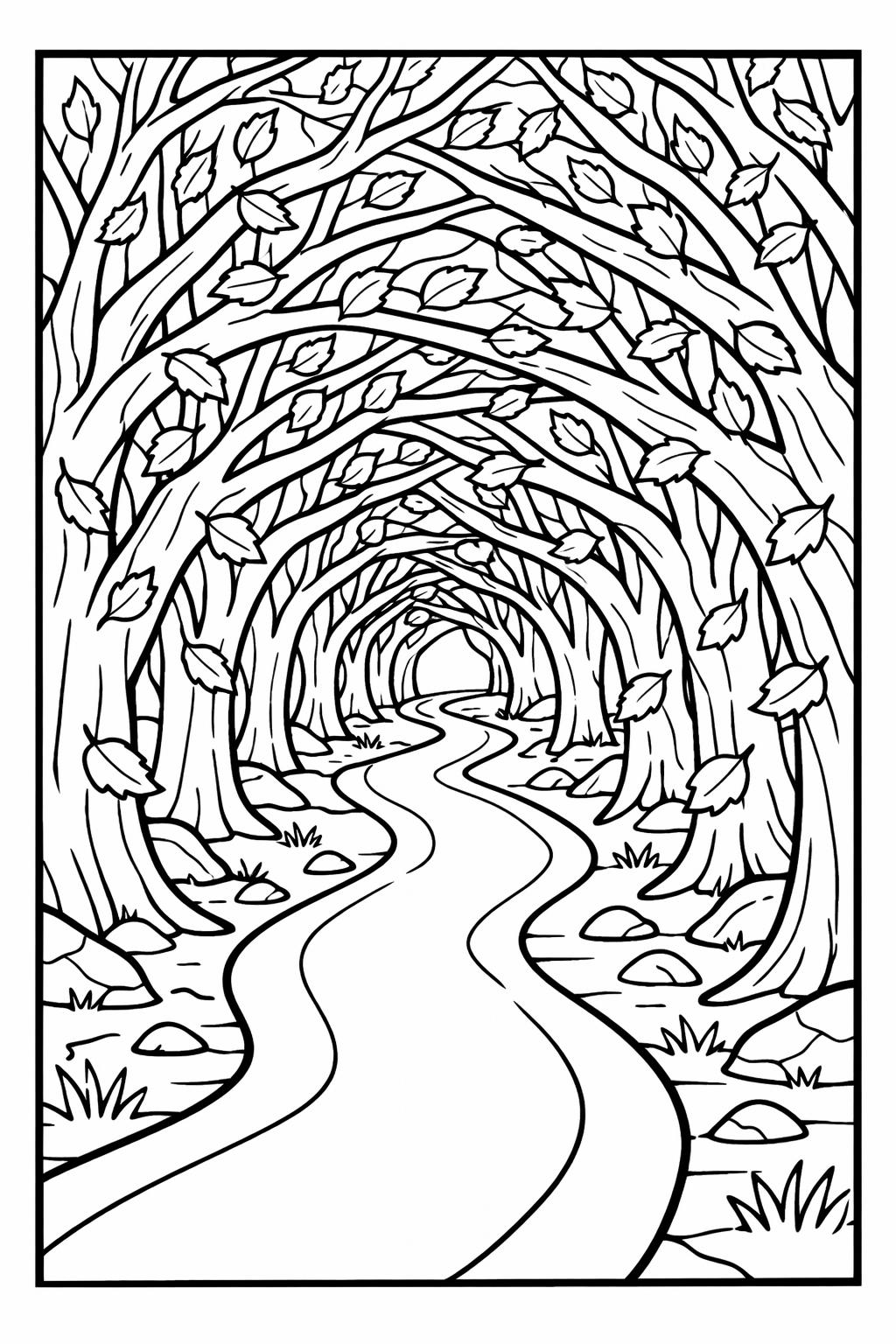 fun fall coloring page | autumn themed printable | kids indoor coloring activity