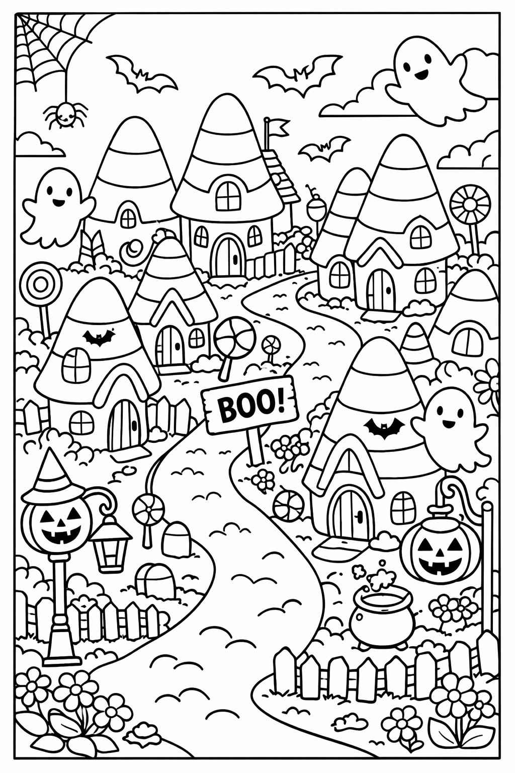 gargoyle coloring page | mythical stone creature | fantasy Halloween artwork