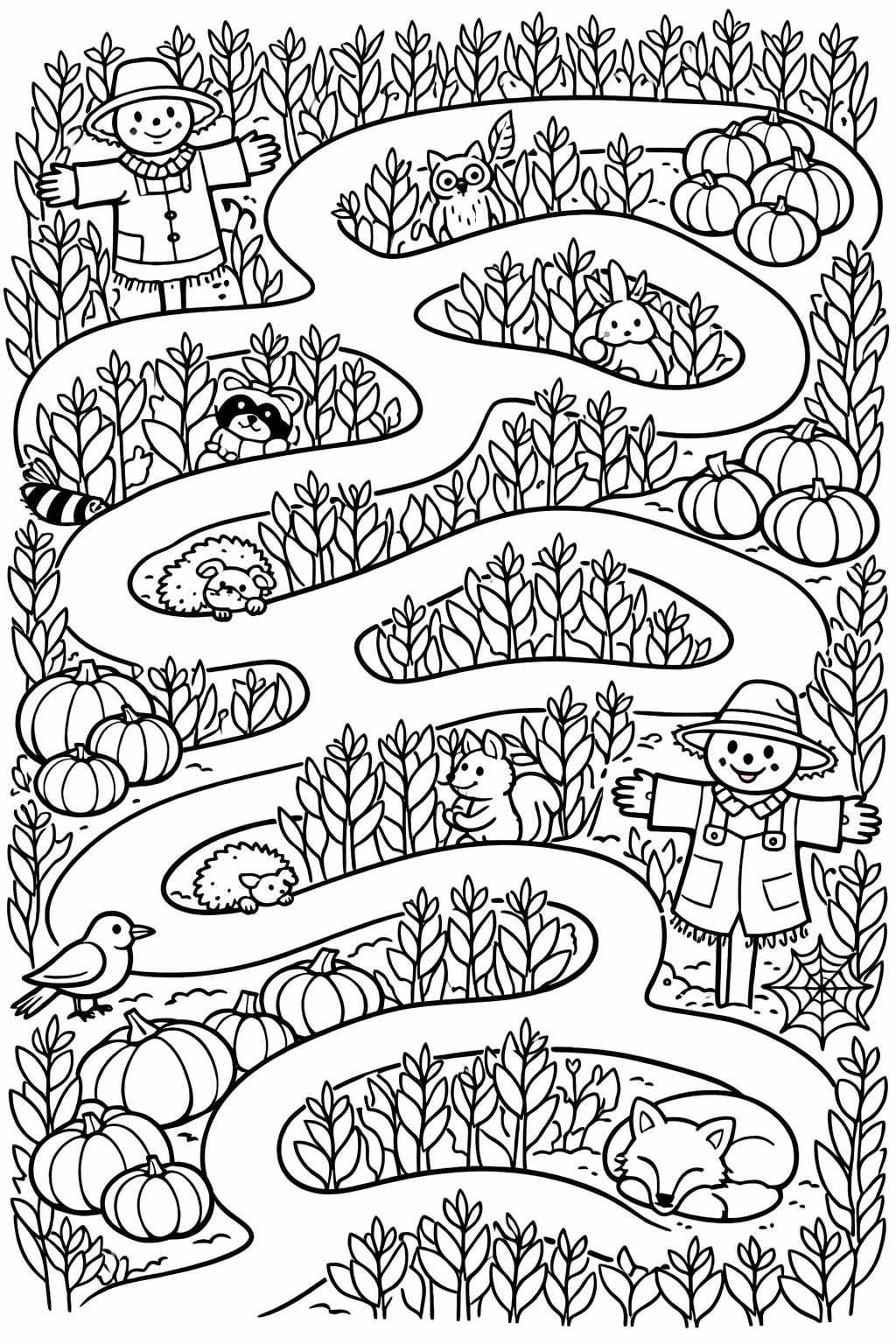 autumn picnic coloring page | seasonal outdoor gathering | cozy artwork