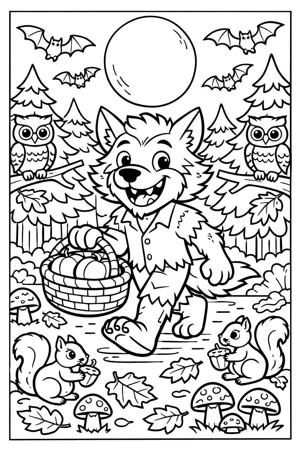 jack o lantern coloring page | carved pumpkin illustration | festive coloring sheet