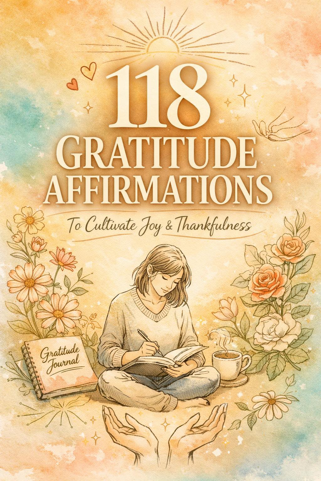 Discover 118 gratitude affirmations to transform your mindset, boost positivity, and cultivate a grateful heart. Embrace joy and uplift your life daily!