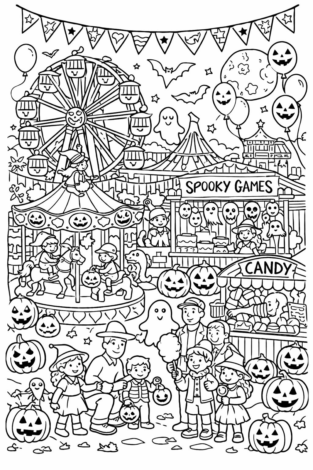 candle and skull coloring page | gothic still life | spooky artwork