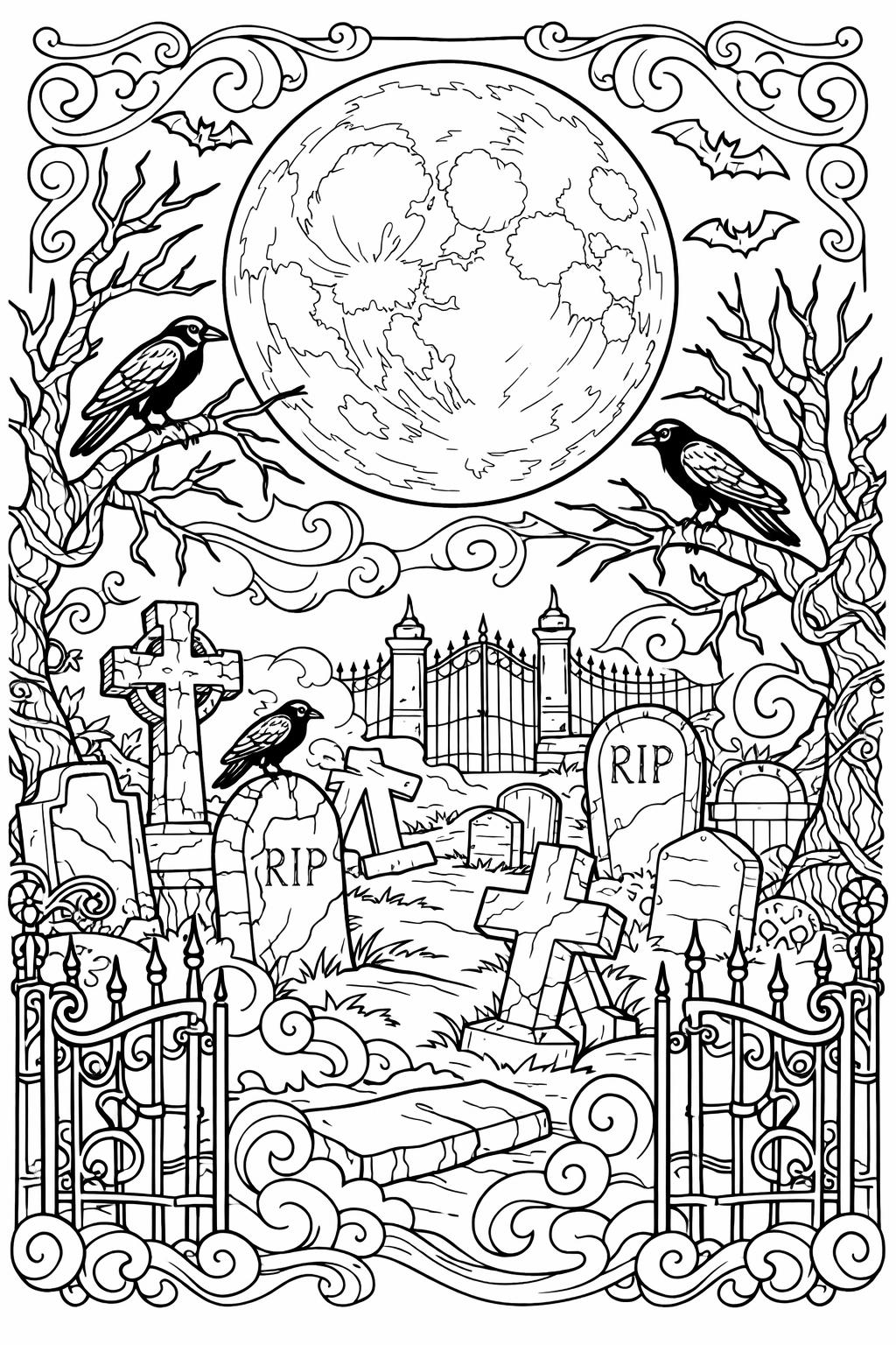 sugar skull coloring page | decorative Day of the Dead style | adult coloring sheet