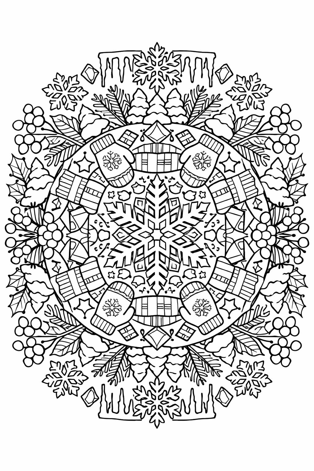 penguin winter coloring page | adorable snowy character | fun printable coloring sheet