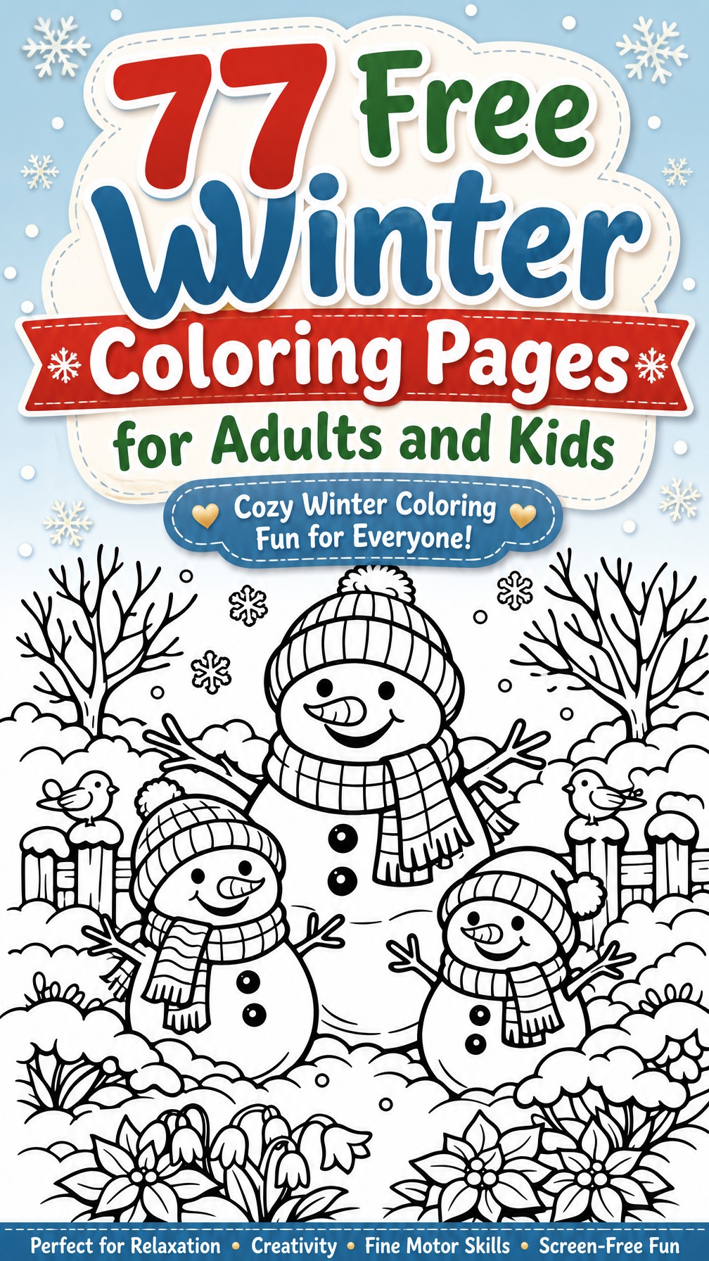 winter coloring pages for adults | free online winter coloring pages | winter coloring pages pdf