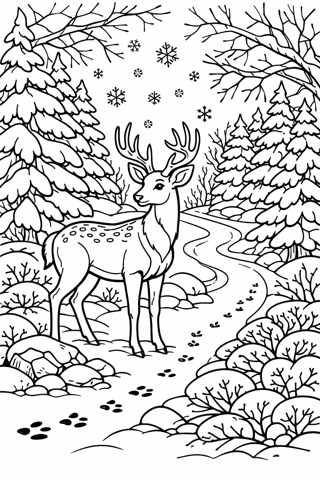 snowman coloring page | winter printable coloring sheet | fun holiday activity