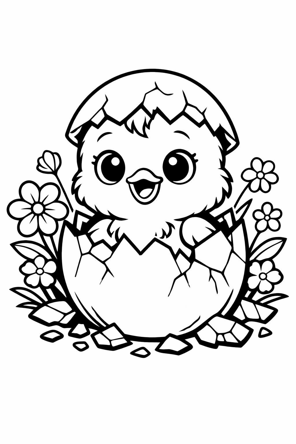 spring tulips coloring page | blooming flower field | bright seasonal art
