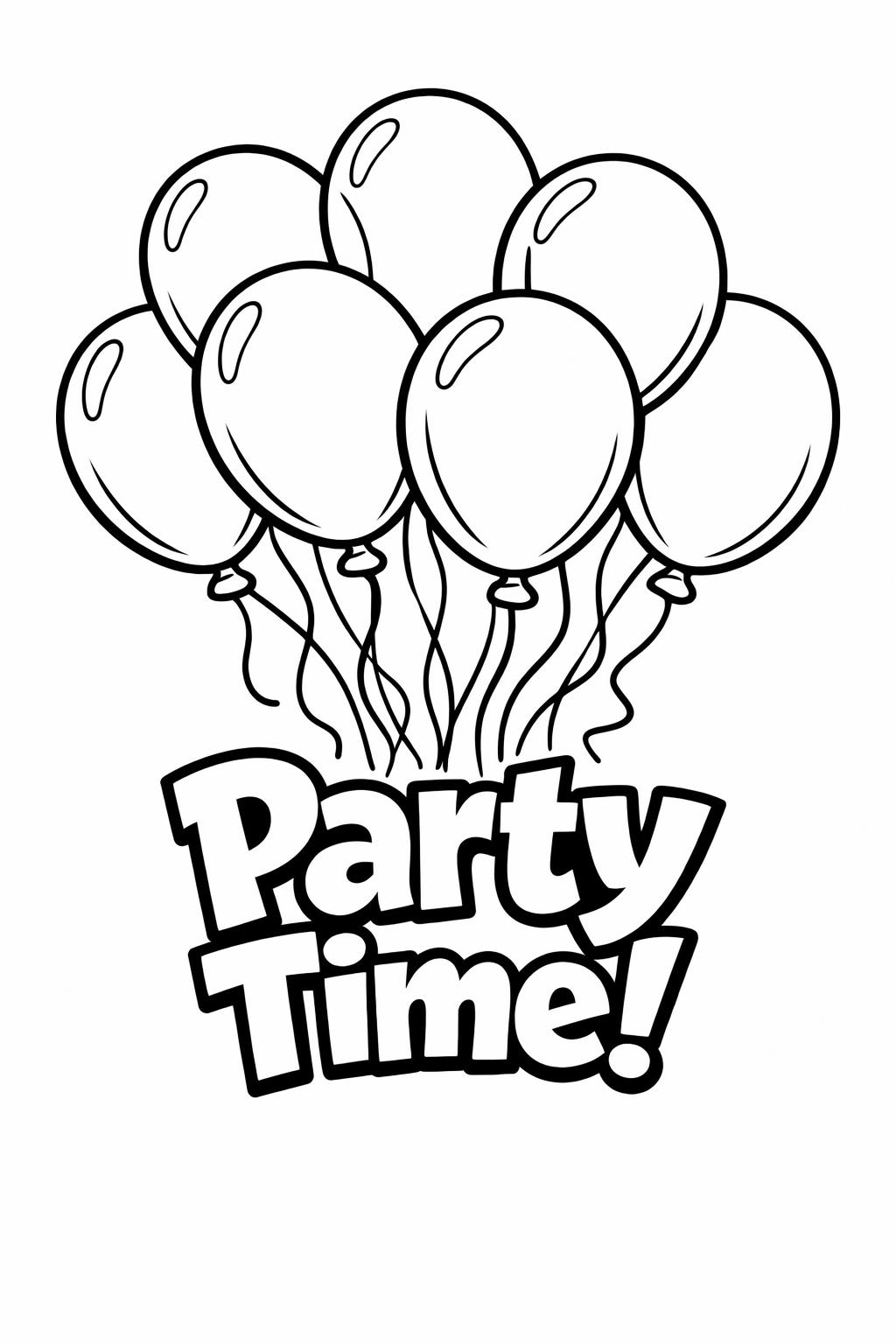 happy birthday banner coloring | festive lettering design | party decoration page