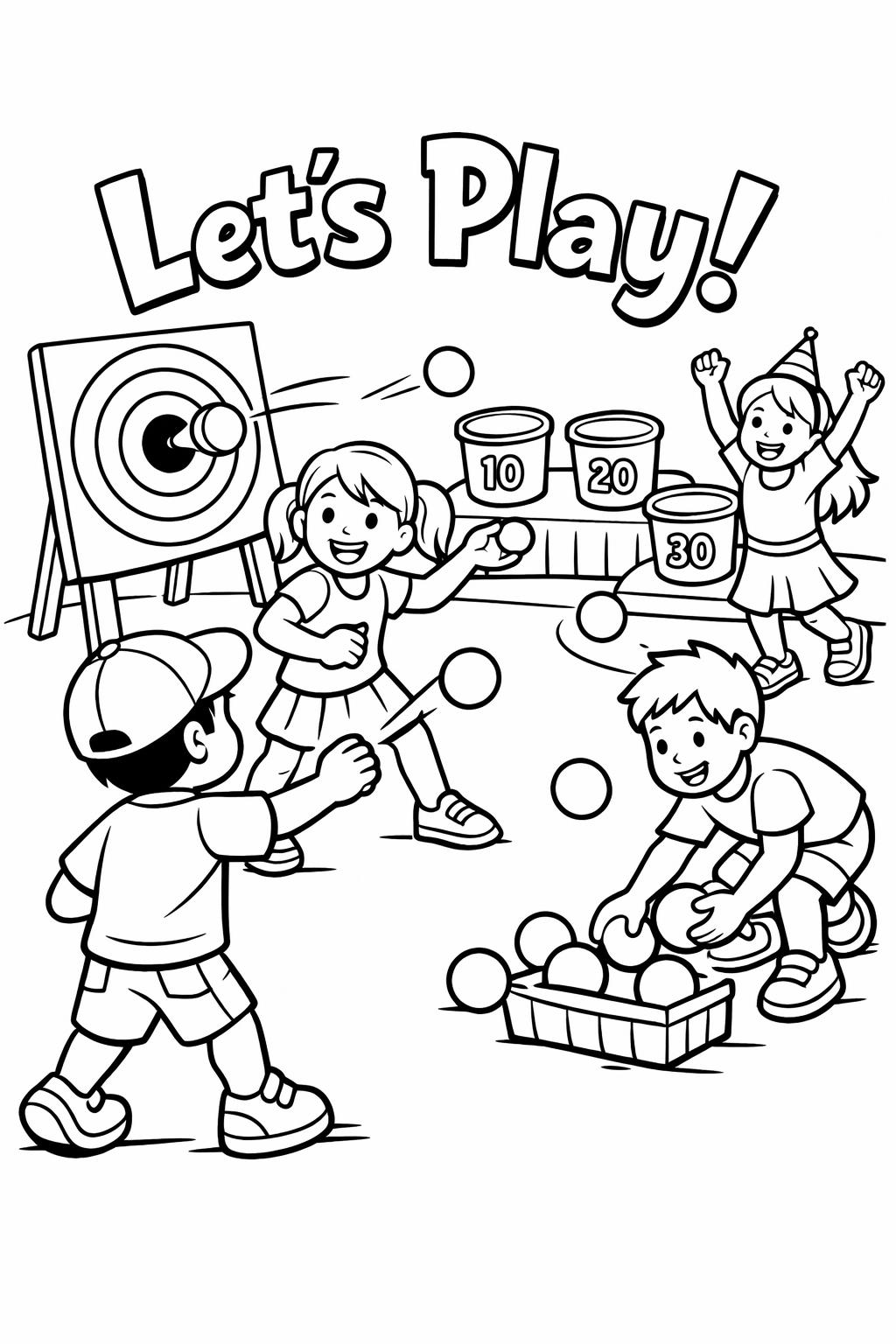 birthday party table coloring | cake and decorations | celebration setup art