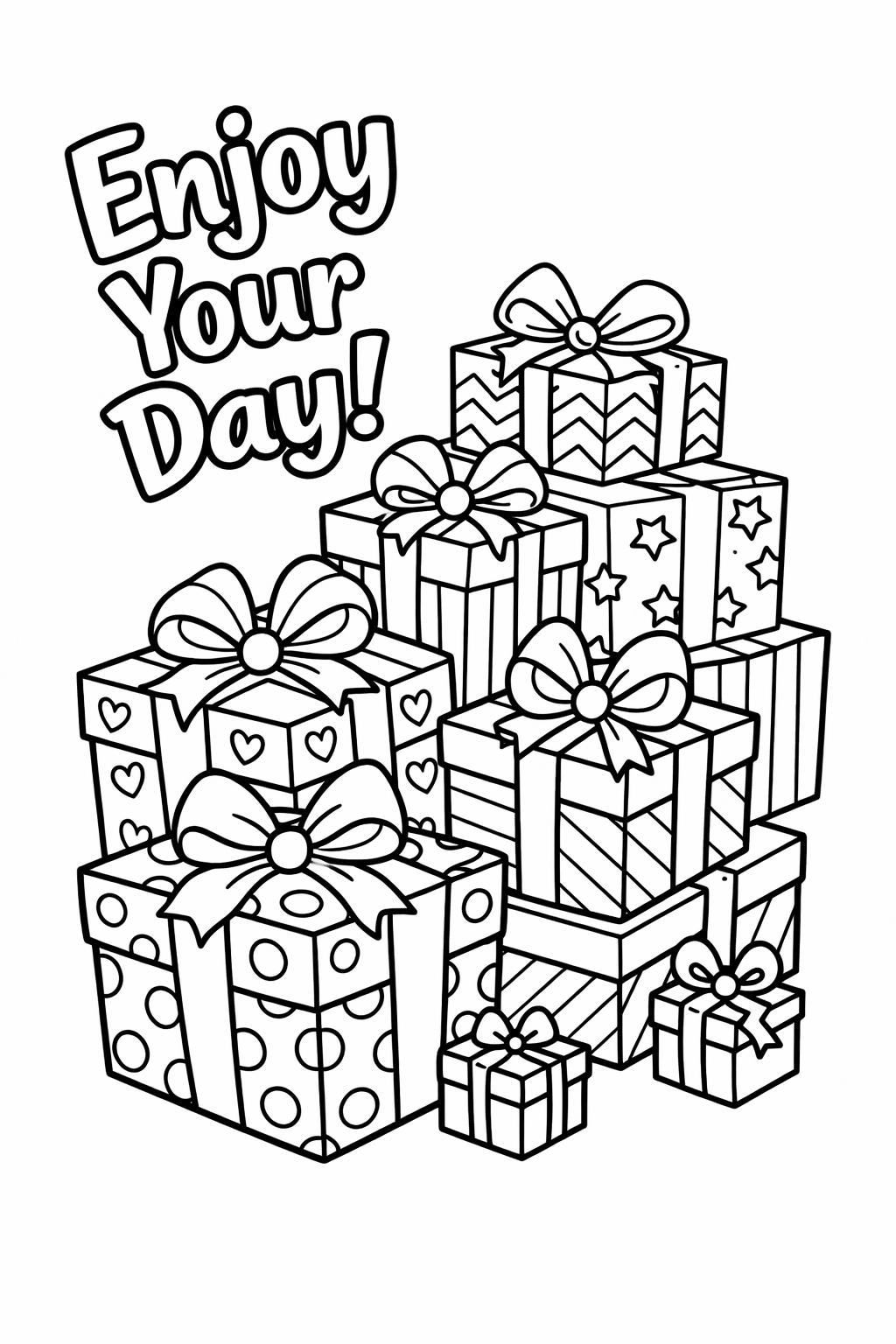 birthday party coloring page | kids celebration scene | fun event coloring