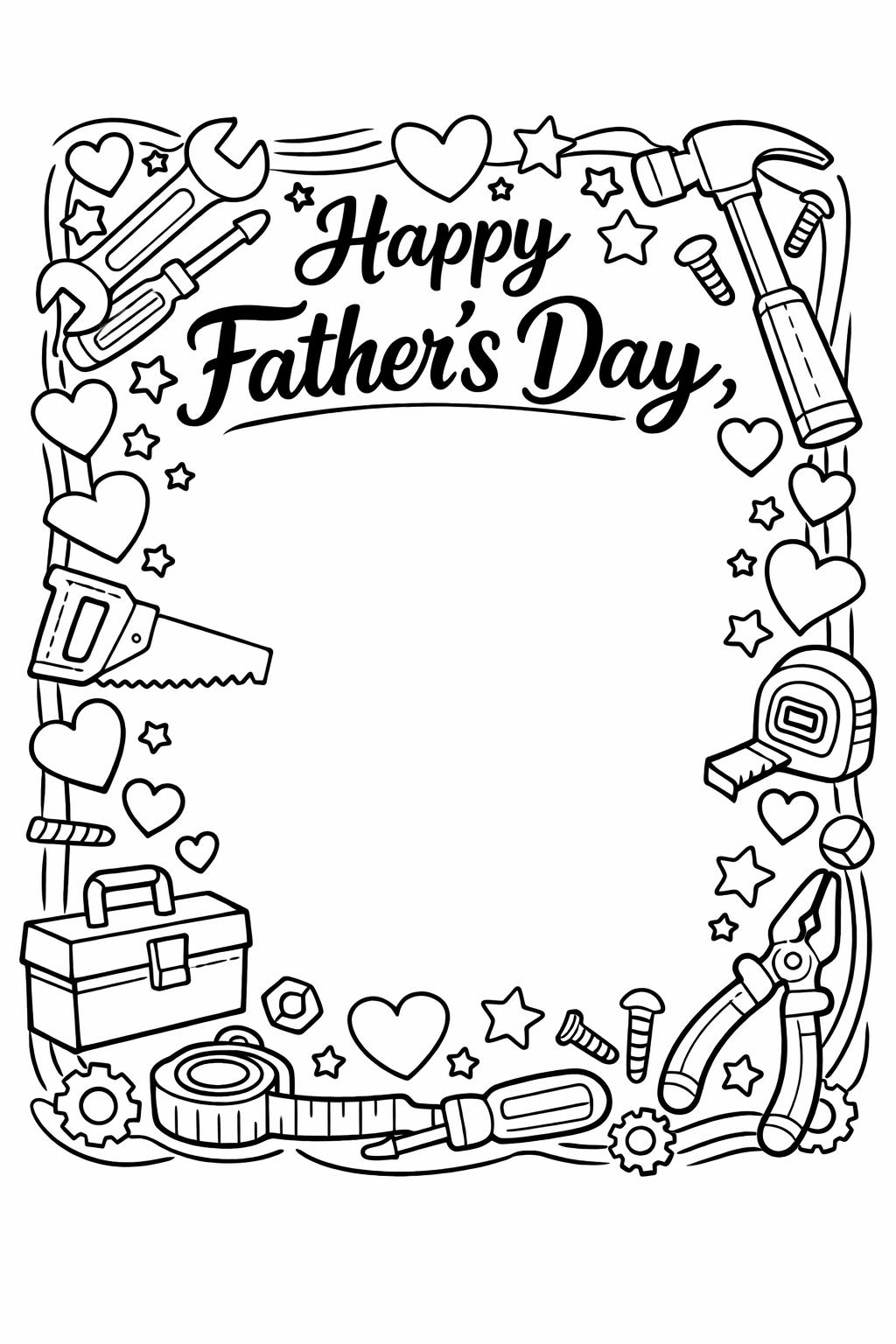 dad superhero coloring page | hero dad drawing | fun fathers day art