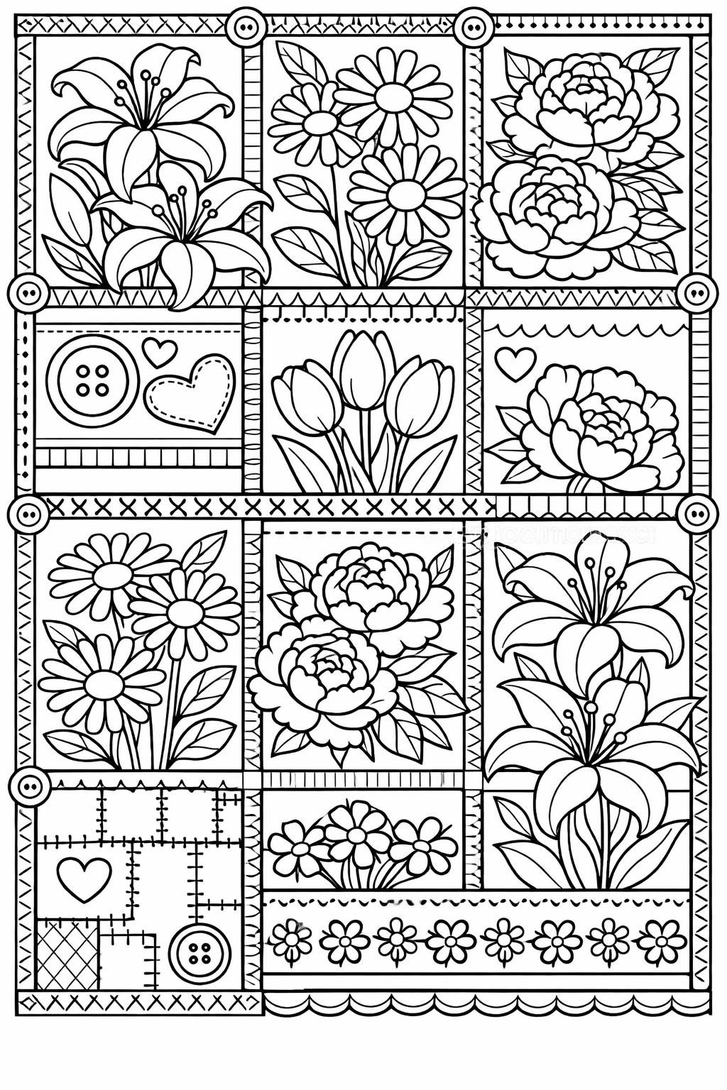 floral mandala coloring page | intricate flower pattern | relaxing artwork