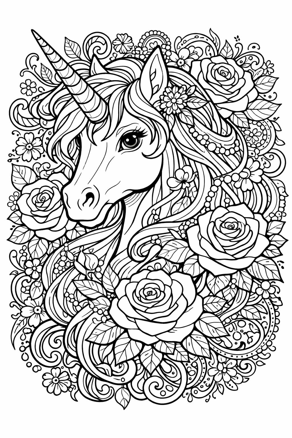 unicorn coloring pages for adults | unicorn coloring pages for adults pdf | unicorn images to print