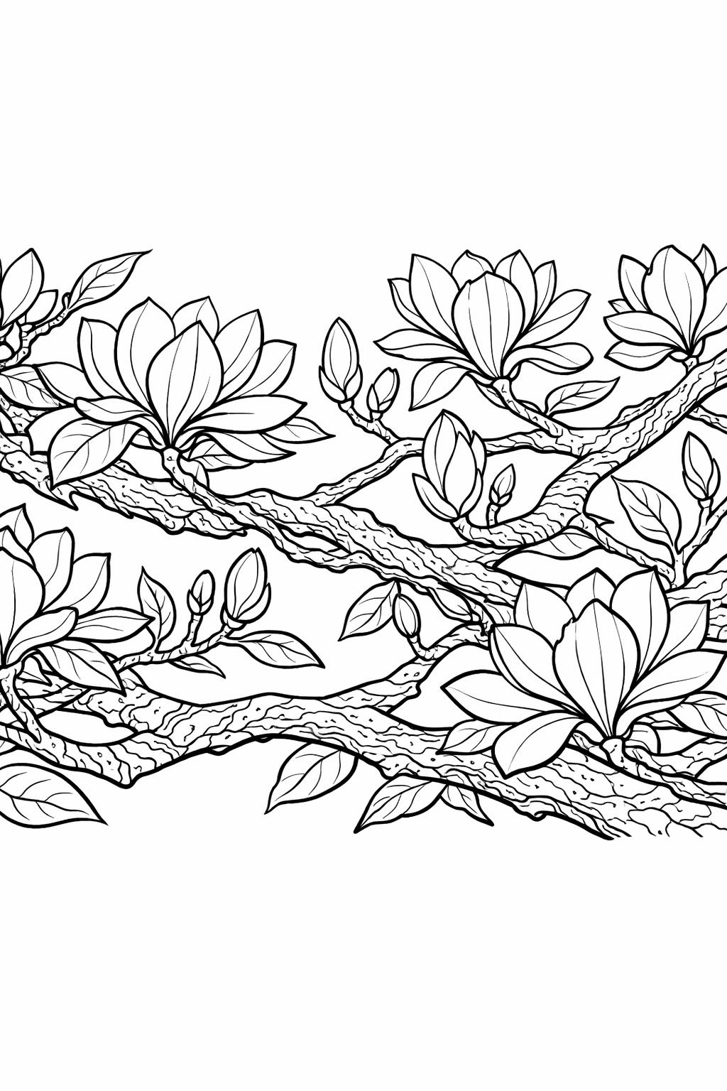 floral wreath coloring page | circular flower design | creative artwork