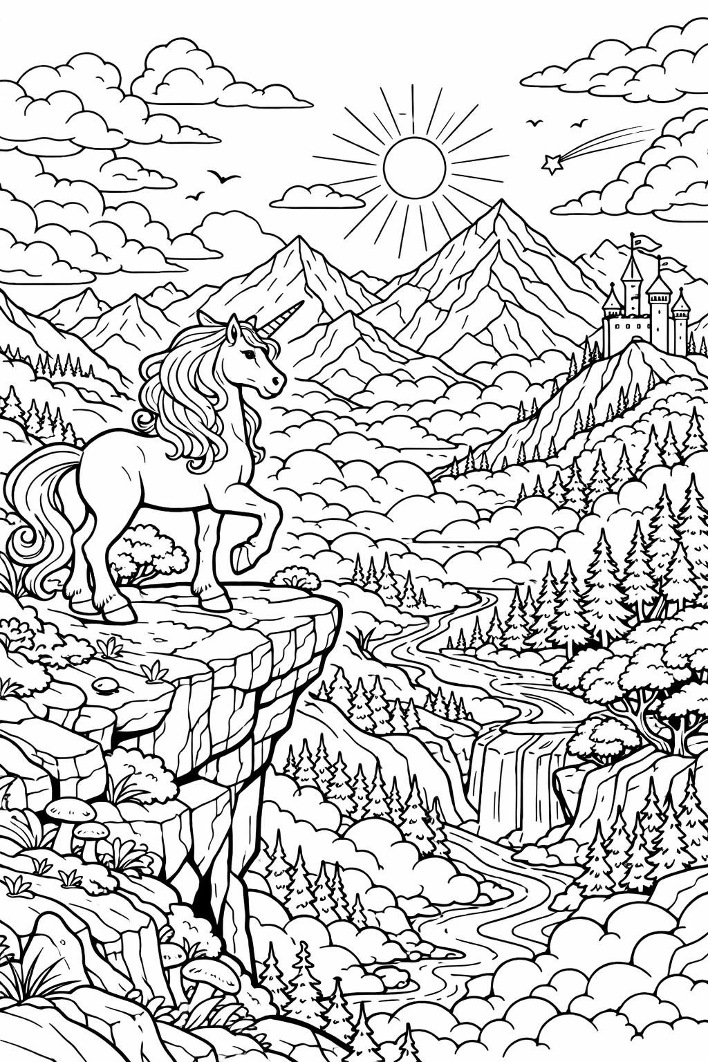 unicorn coloring pages for adults | unicorn coloring pages for adults pdf | unicorn images to print