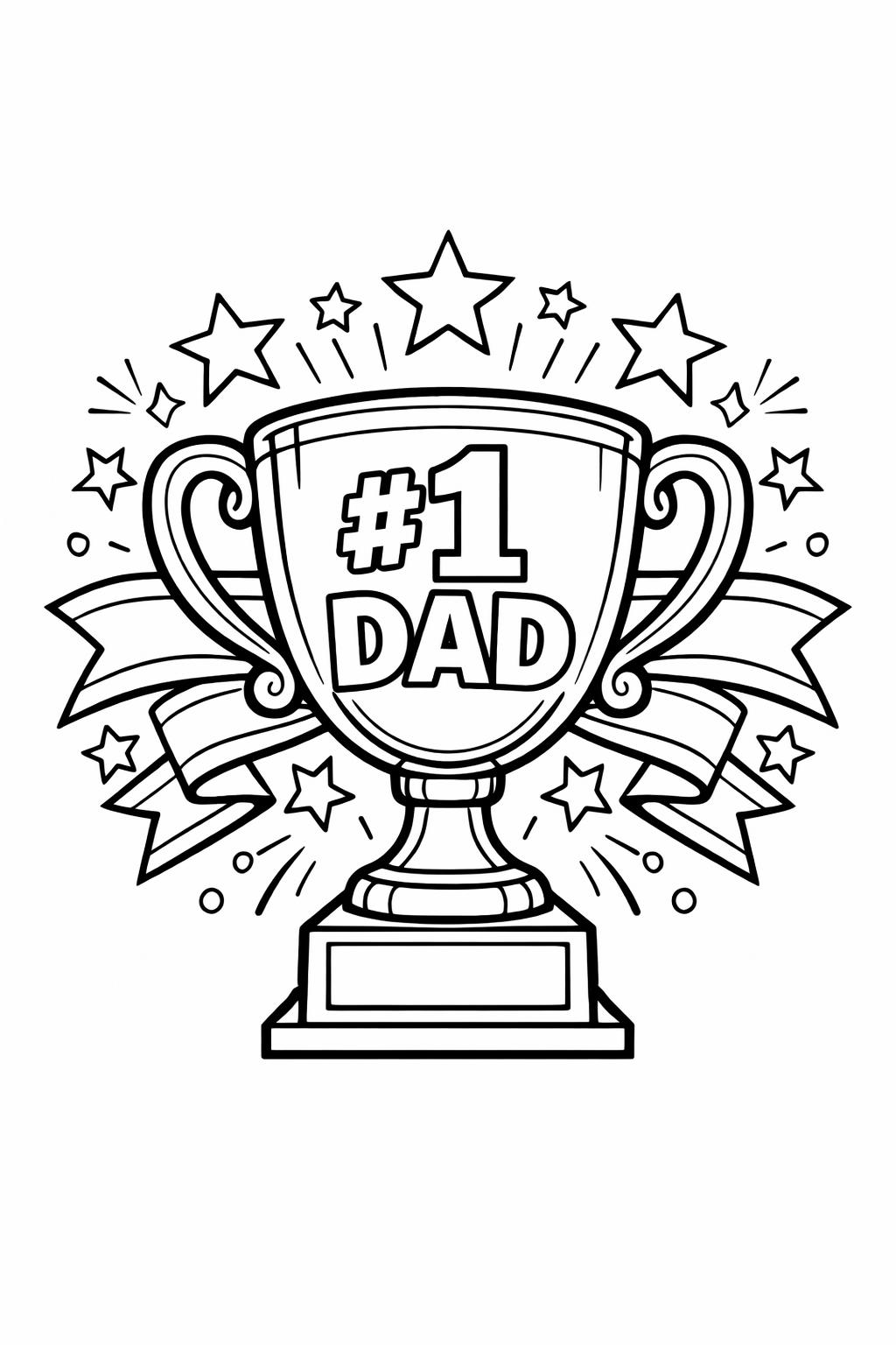 best dad ever coloring page | fathers day message art | simple kids coloring
