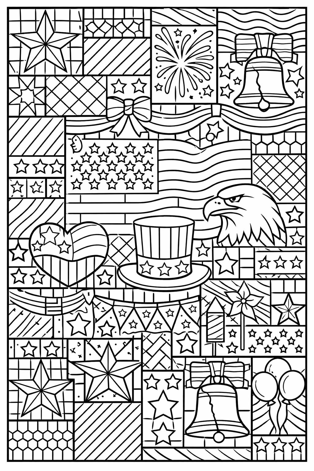 Statue of Liberty coloring page | national landmark illustration | holiday artwork