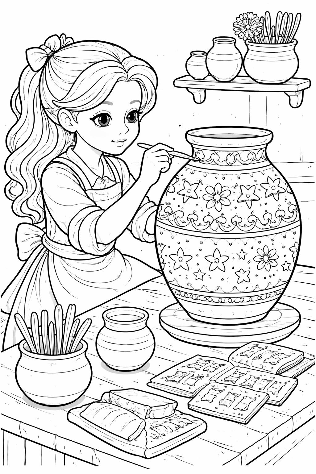 princess with a crown coloring page | elegant royal portrait | printable coloring activity