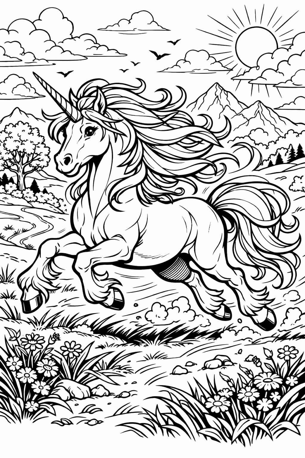 unicorn coloring pages for adults | unicorn coloring pages for adults pdf | unicorn images to print