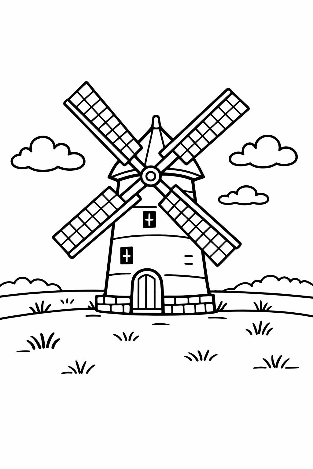 bird coloring page for seniors | simple nature illustration | relaxing artwork