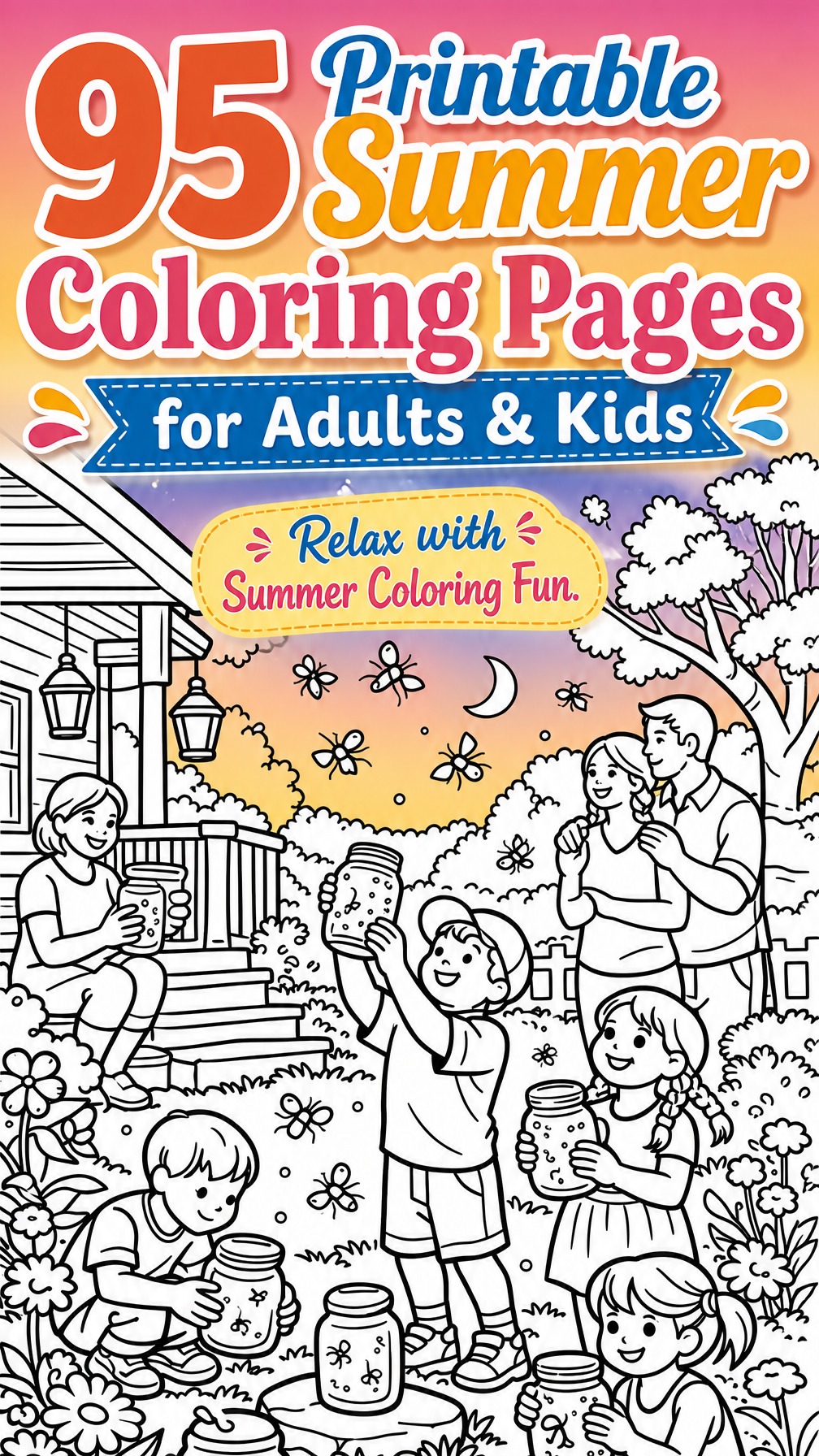 summer coloring pages | summer coloring pages for adults | spring coloring pages