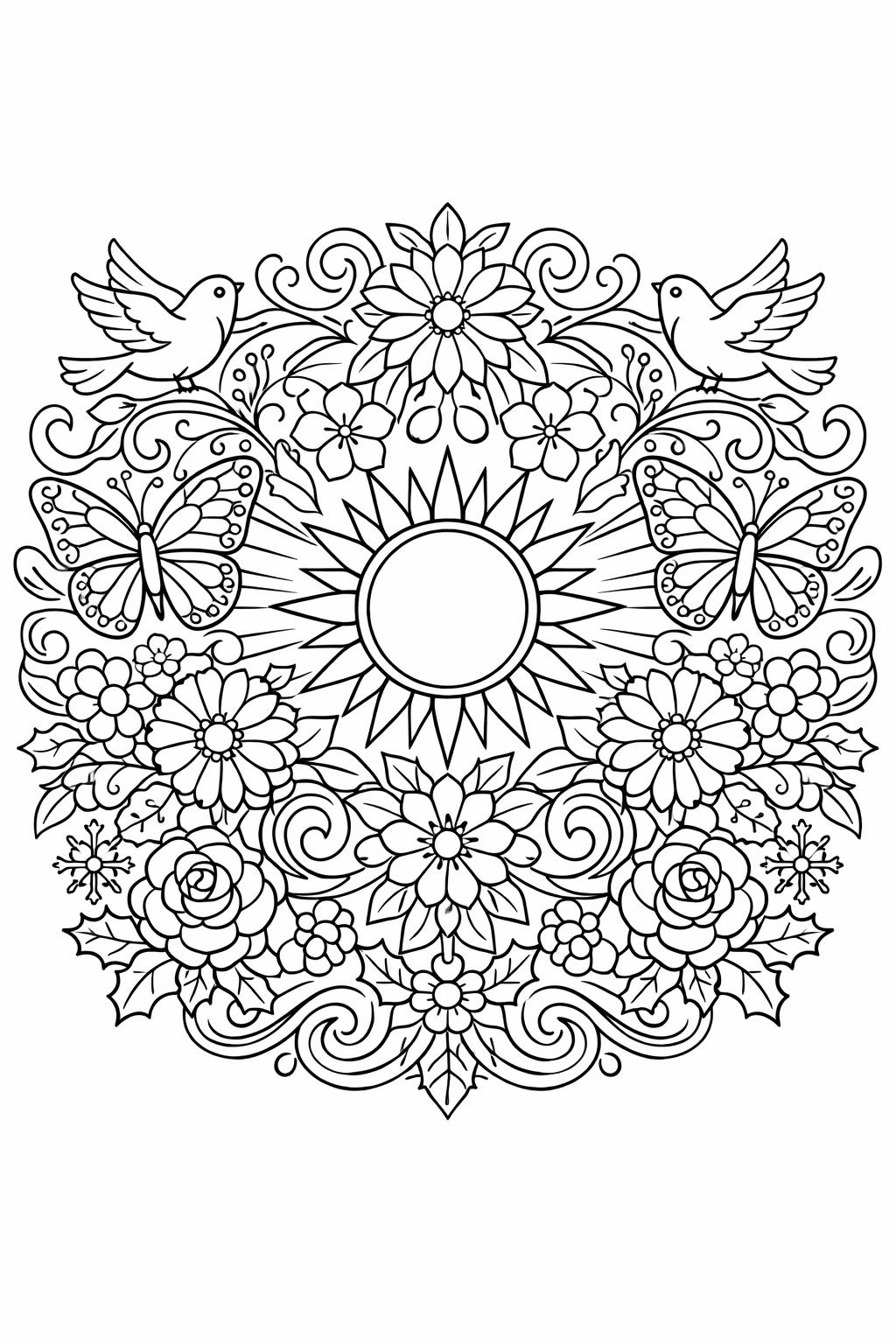 watermelon coloring page | juicy summer fruit | cheerful coloring design