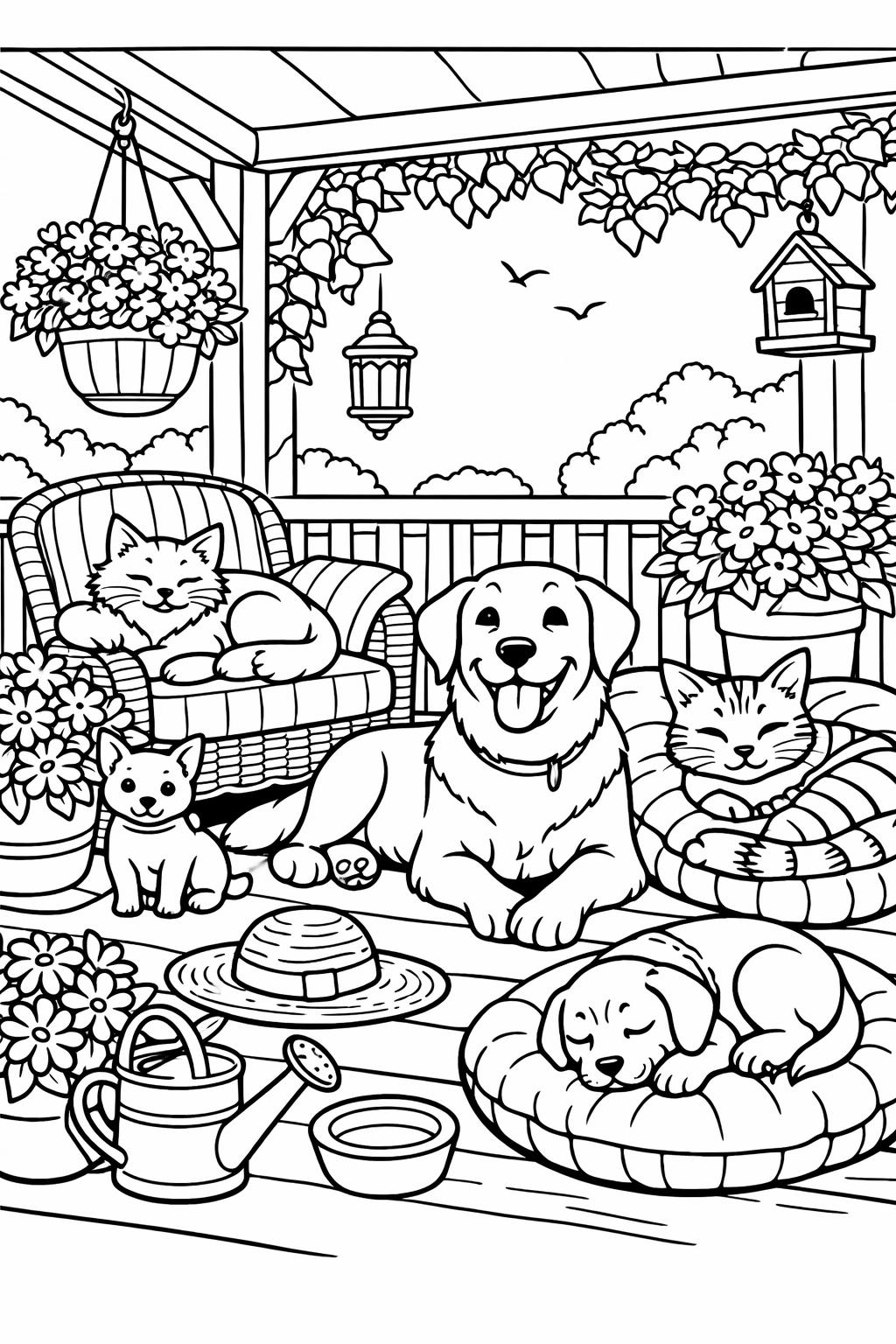 seashell coloring page | beach nature illustration | relaxing summer artwork