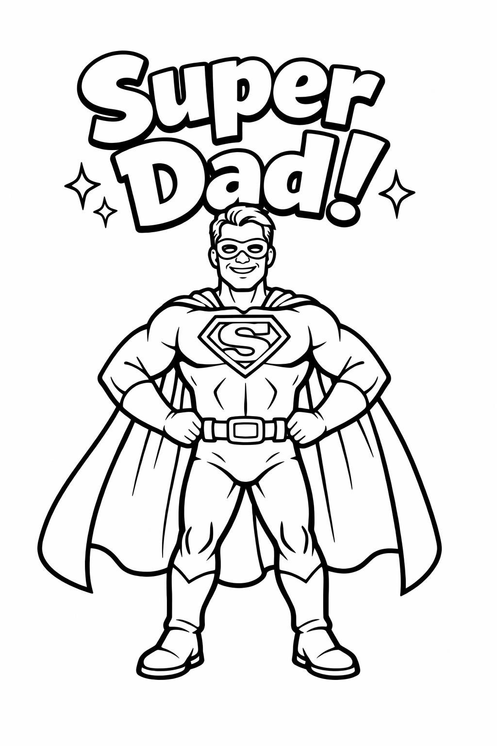 fathers day card coloring | printable dad card art | kids craft coloring
