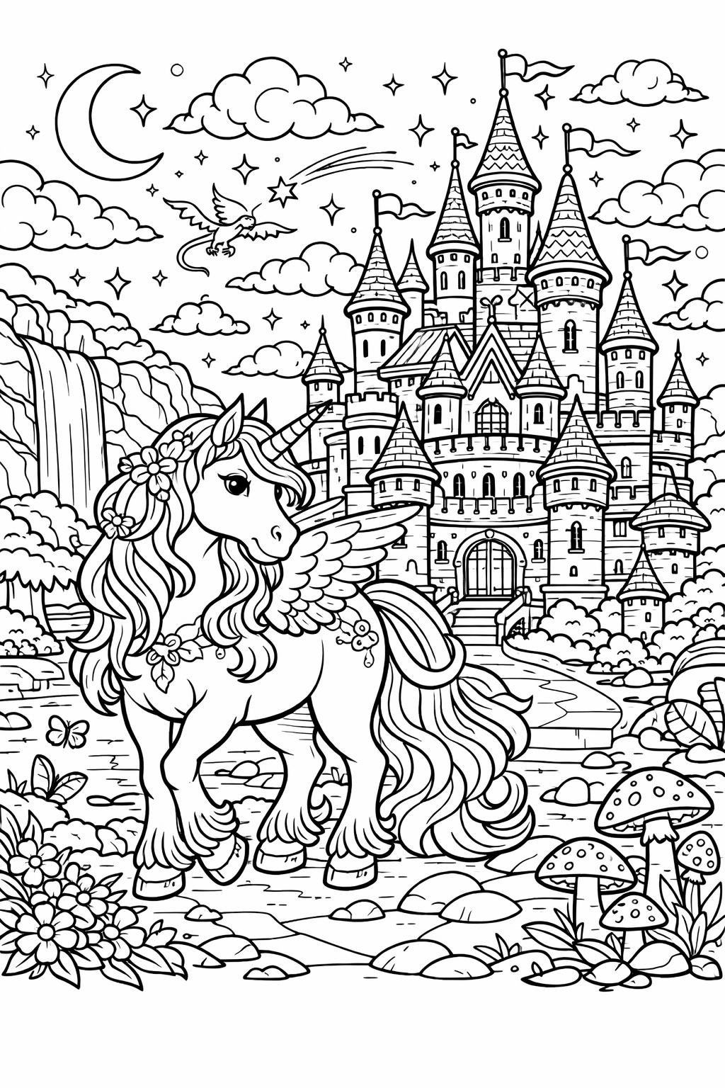 unicorn coloring pages for adults | unicorn coloring pages for adults pdf | unicorn images to print