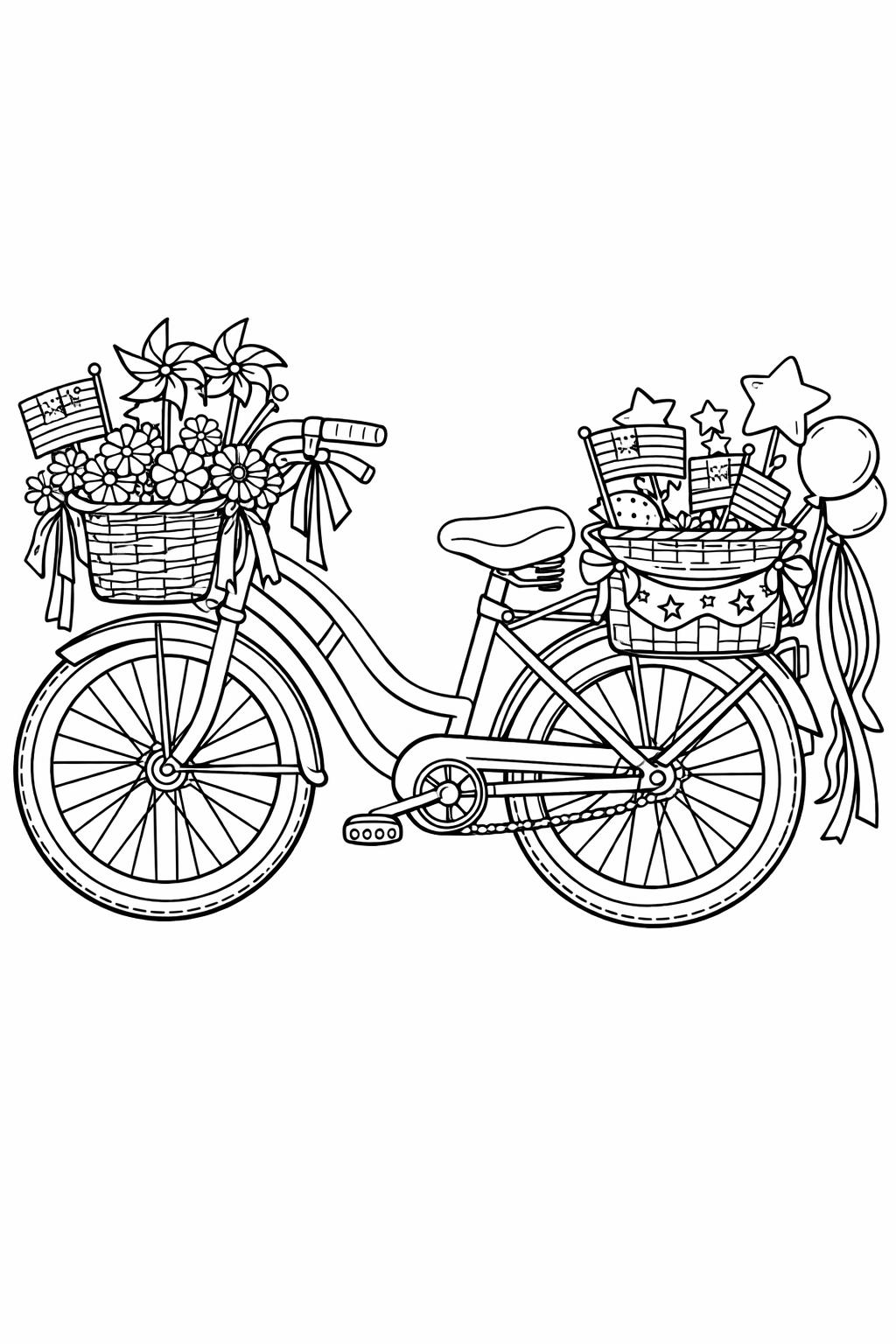 picnic coloring page | holiday gathering scene | festive summer artwork