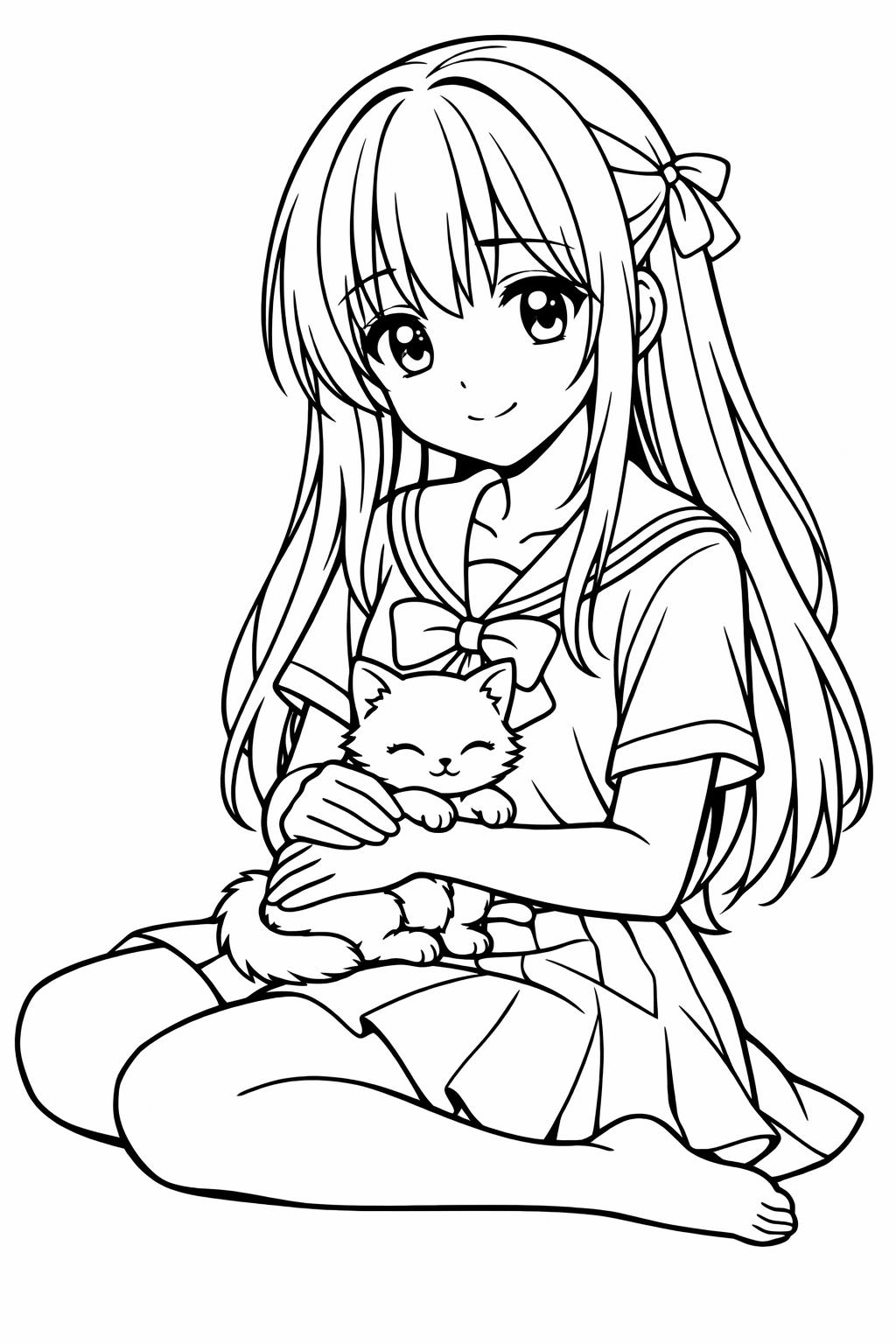 anime girl fashion coloring | trendy outfit design | stylish anime clothing
