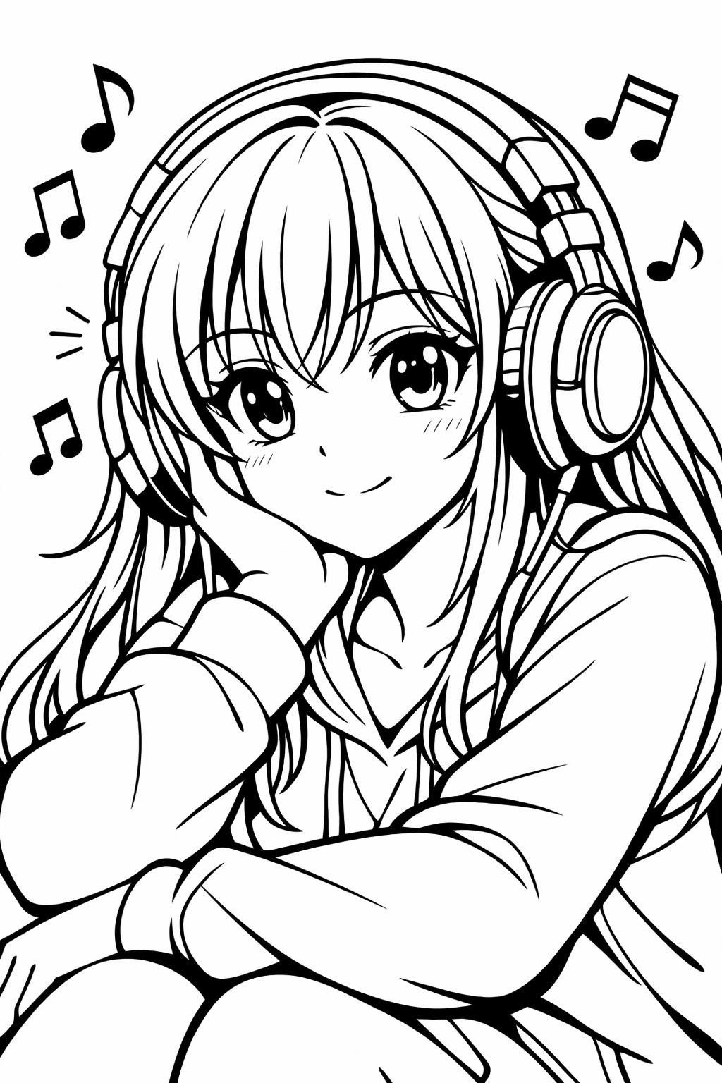 anime girl reading coloring | cozy book scene | calm aesthetic character