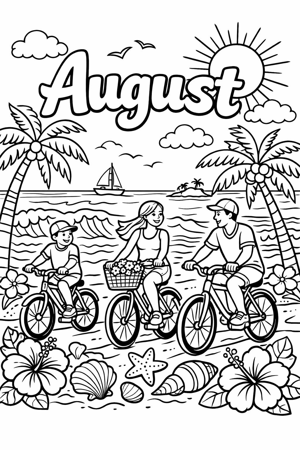 sunflower coloring page | blooming summer flower | cheerful seasonal artwork