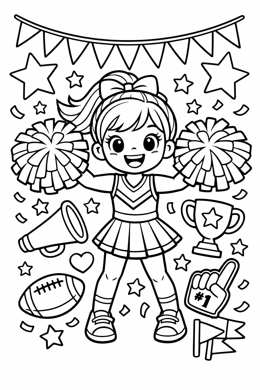 martial arts coloring page | karate athlete illustration | active sports sheet