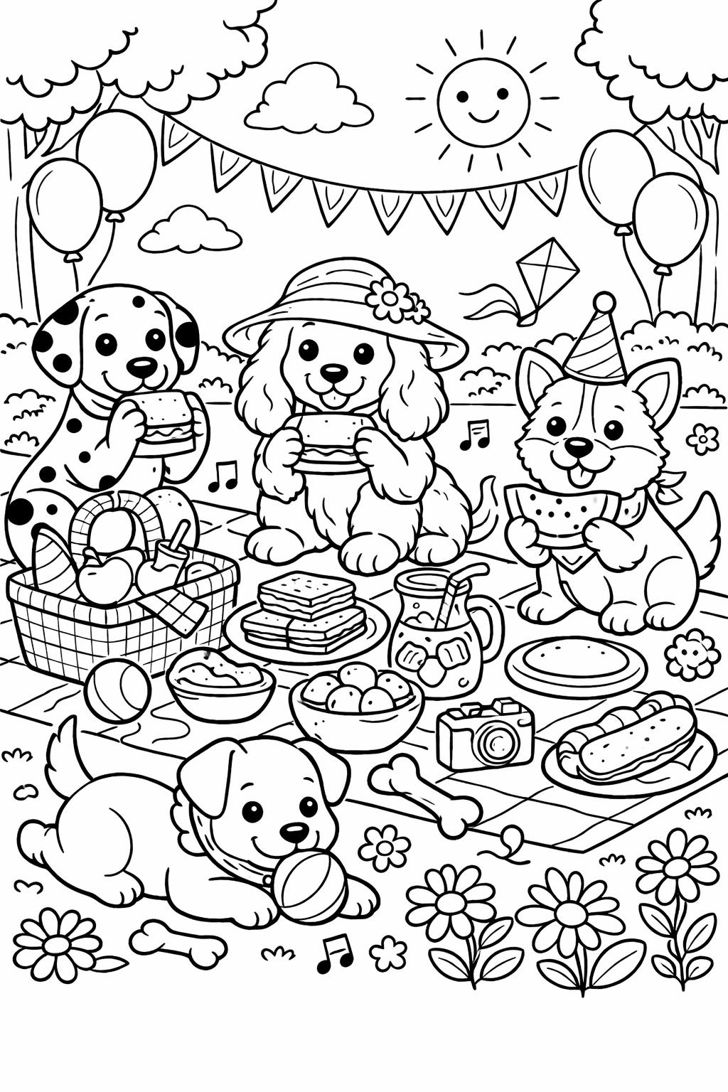 dog face coloring page | detailed canine portrait | artistic pet artwork