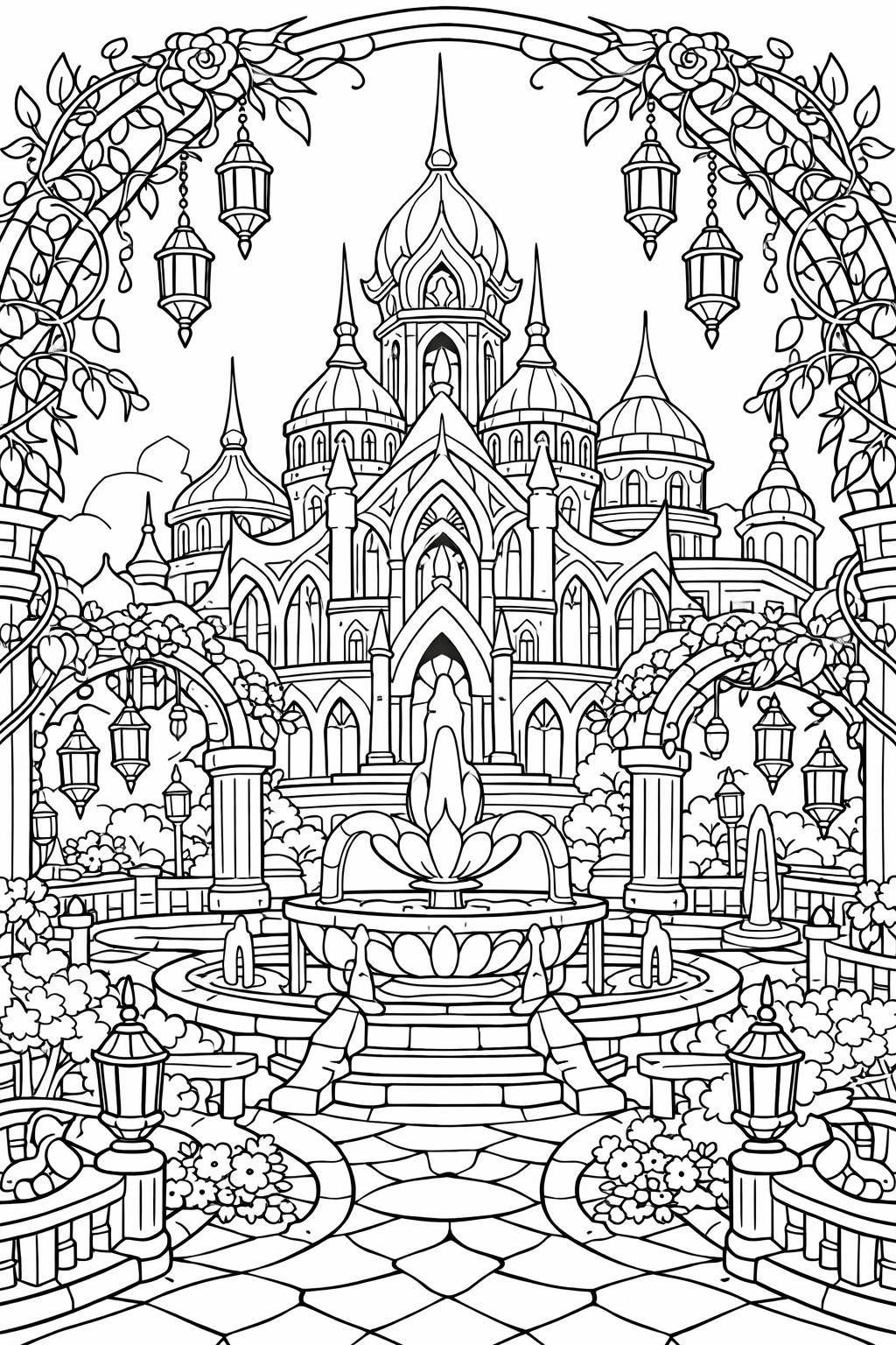 phoenix coloring page | fiery mythical bird | fantasy creature design