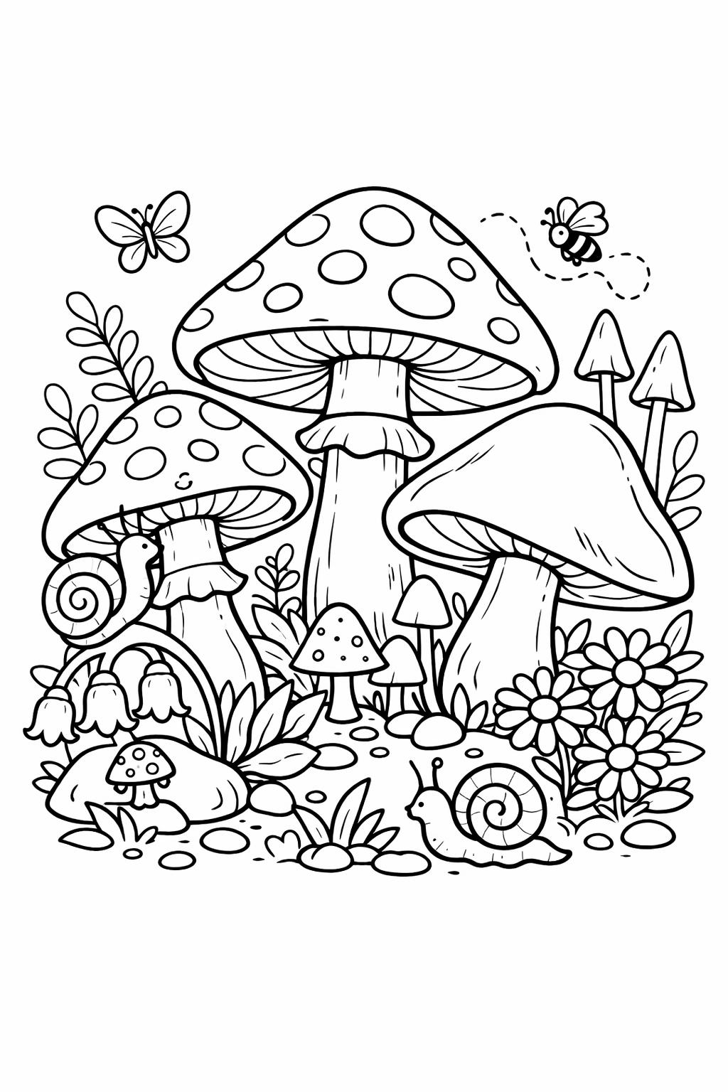 jungle plant coloring page | lush tropical leaves | nature inspired artwork