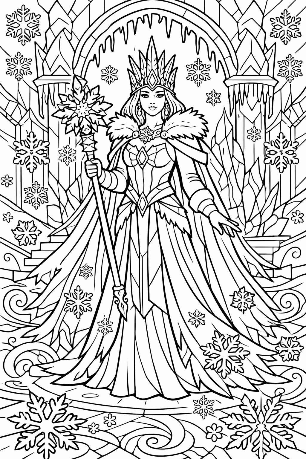 mythical creature coloring page | fantasy animal artwork | detailed magical design