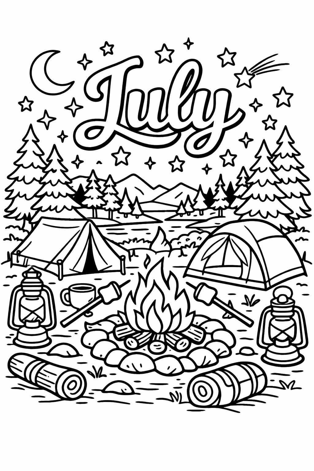 summer mandala coloring page | intricate seasonal pattern | calming creative sheet