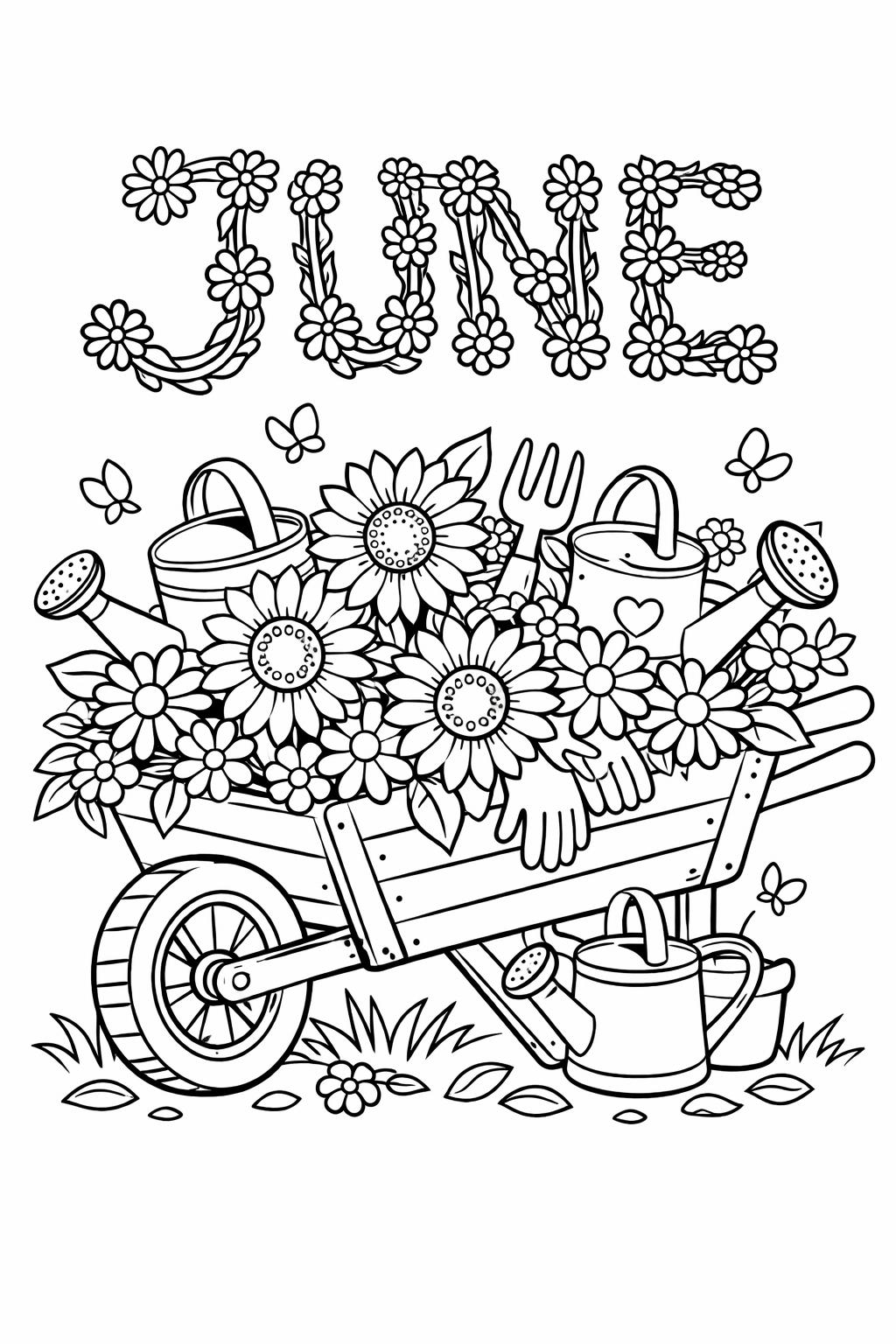 summer mandala coloring page | intricate seasonal pattern | calming summer artwork