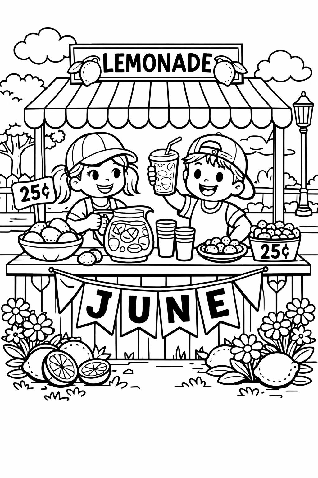 butterfly June coloring page | colorful butterfly artwork | cheerful seasonal sheet