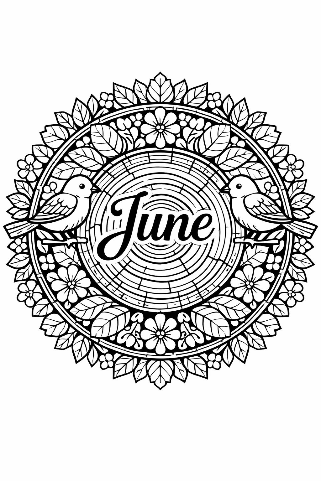 sunshine coloring page | bright summer illustration | cheerful June design