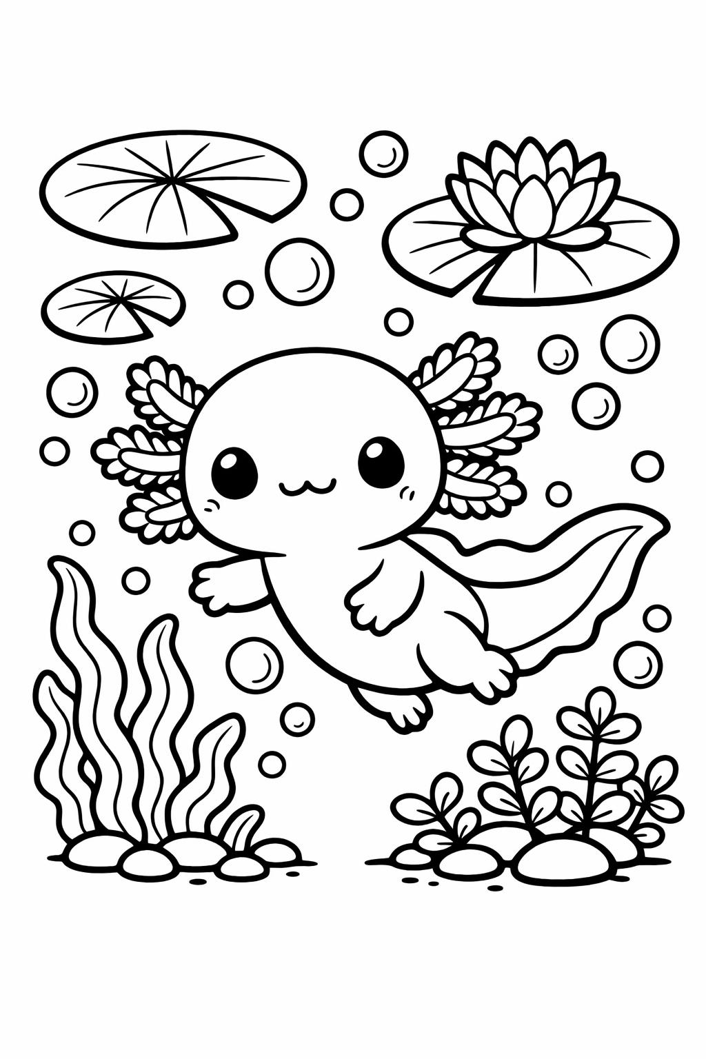 kawaii cat coloring page | adorable kitten design | fun coloring page