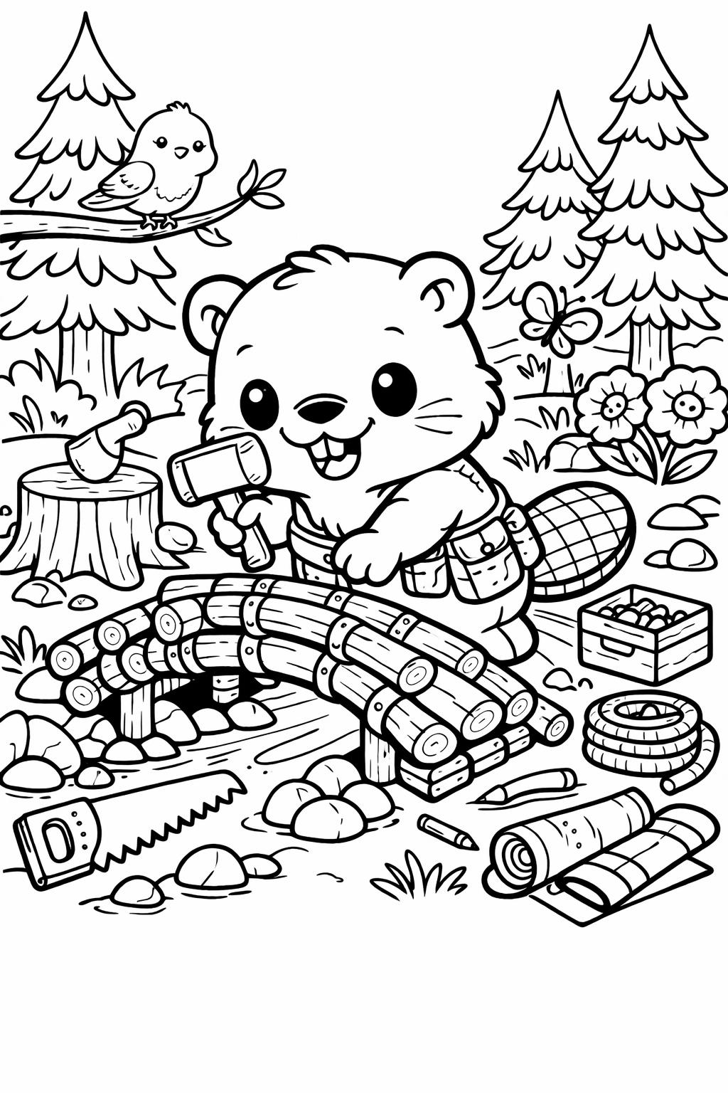 kawaii axolotl coloring page | adorable aquatic animal | playful coloring sheet
