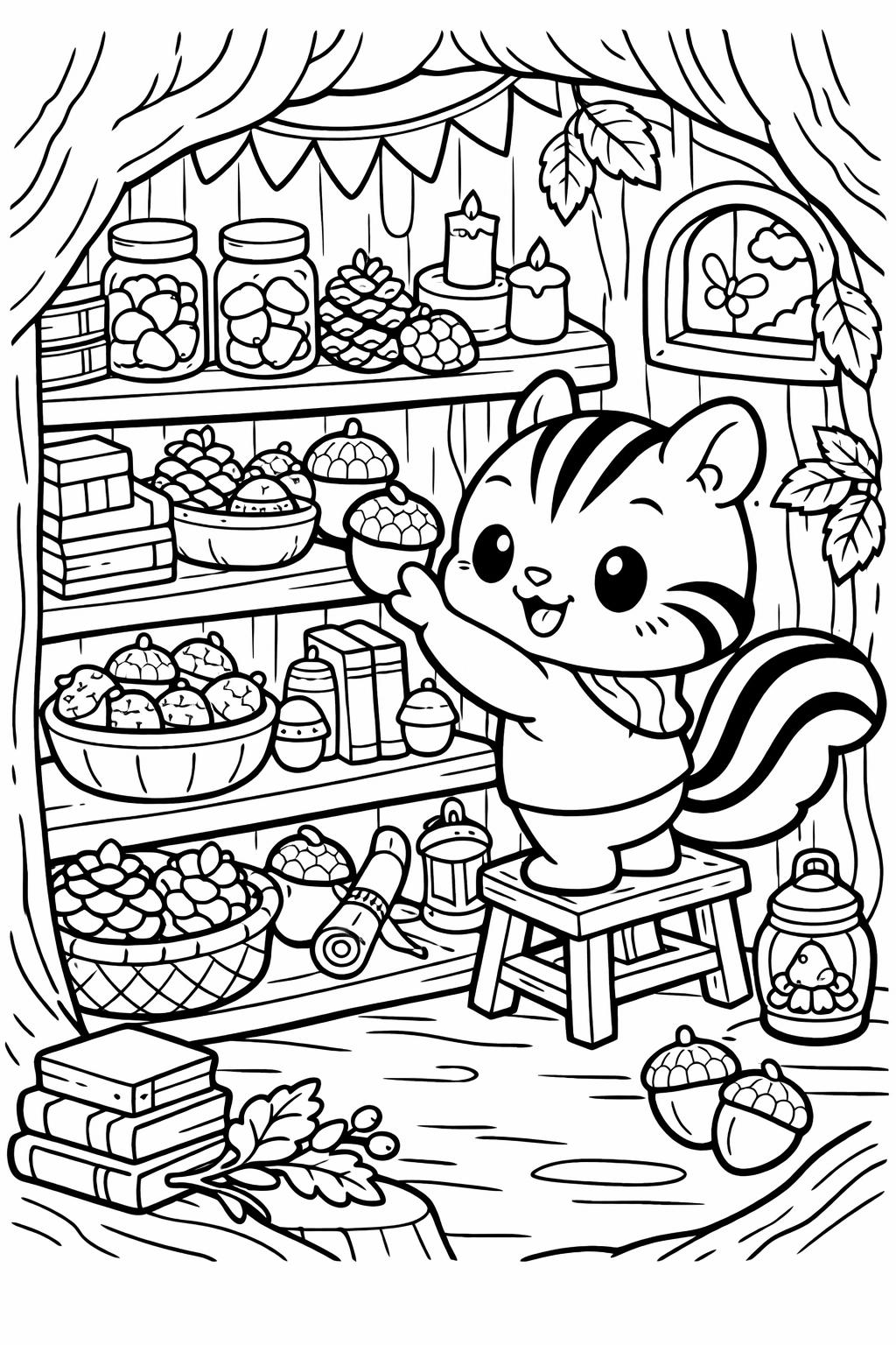 kawaii cow coloring page | smiling farm animal | fun coloring activity
