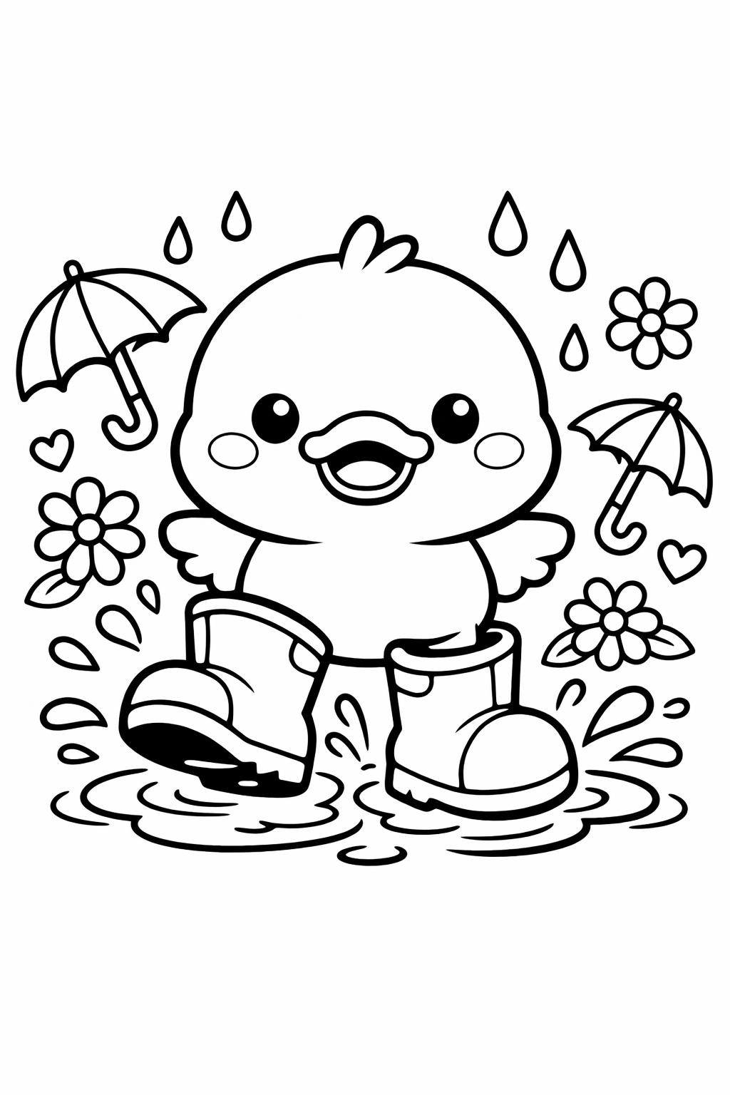kawaii giraffe coloring page | adorable long neck animal | fun coloring sheet