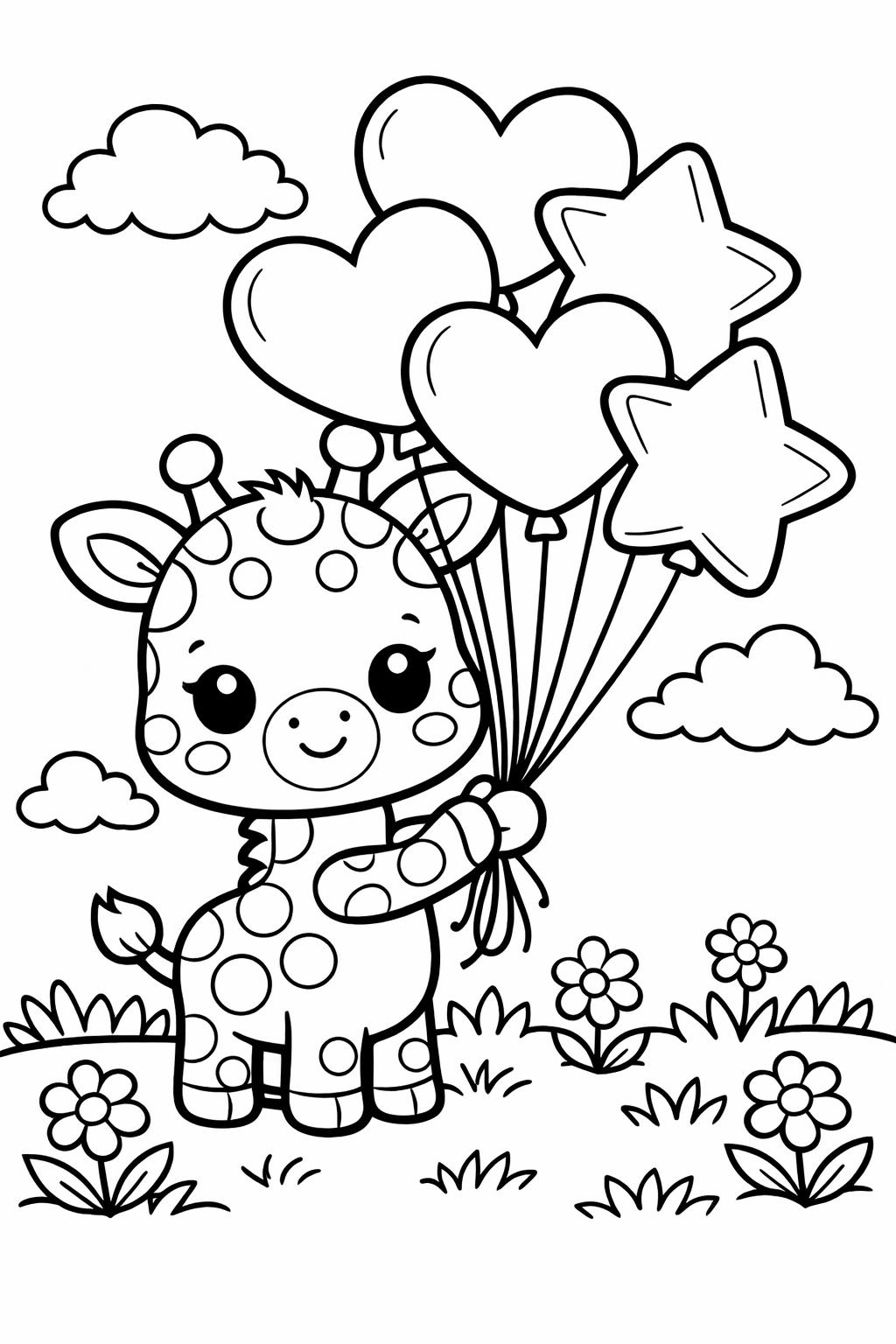 kawaii tiger coloring page | adorable striped animal | printable coloring activity