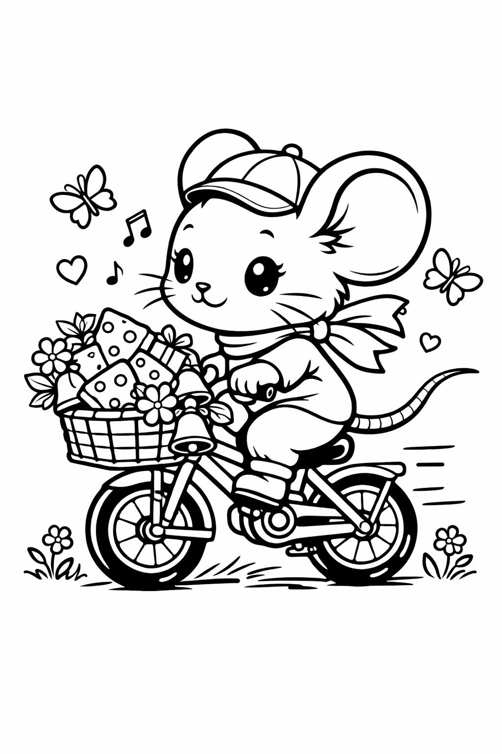 kawaii puppy coloring page | cute dog illustration | playful coloring sheet