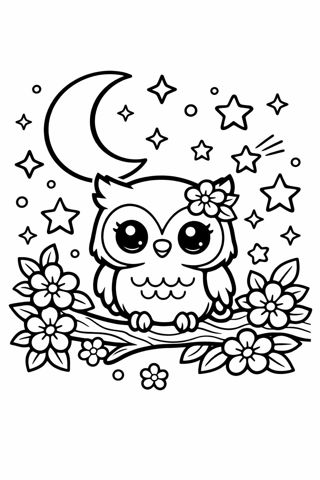 cute dinosaur coloring page | kawaii dino character | fun prehistoric design