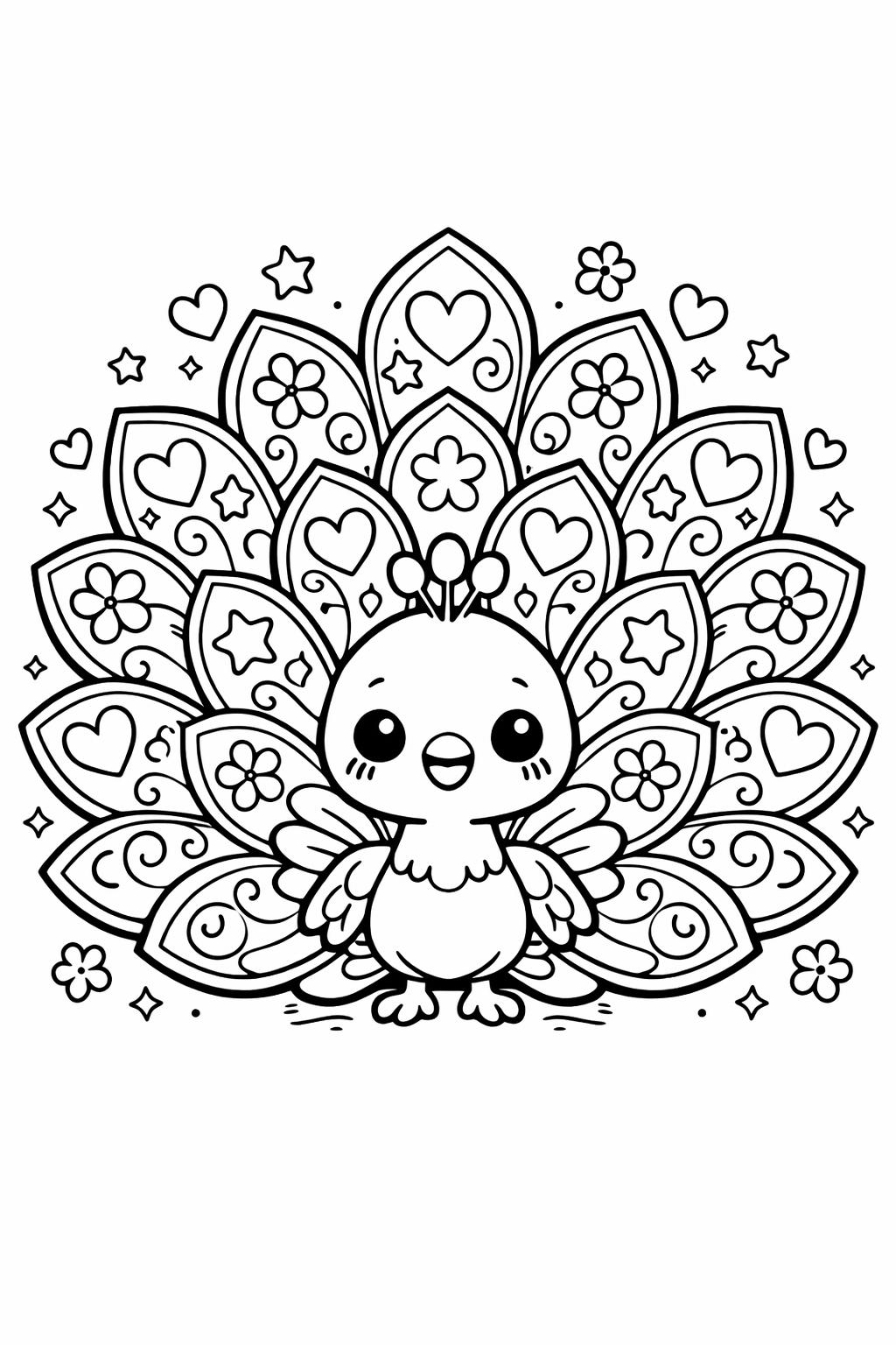 kawaii hamster coloring page | cute tiny pet | fun animal artwork